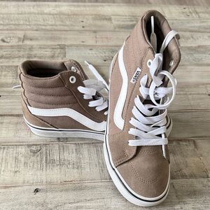 Vans Women's High-Top Sneakers - Brown and White
